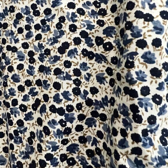 J. Crew Mercantile size 2 blue and white floral blouse - Picture 3 of 7